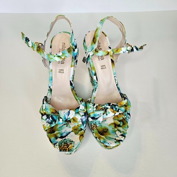 Nila and Nila Floral wedge sandals - size 40 - Picture 1 of 10